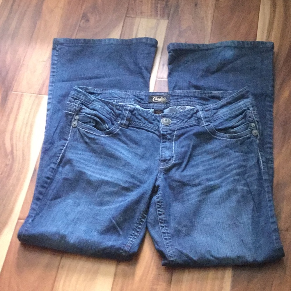 Candie’s Premium Denim Medium Wash Blue Jeans JR11 - Picture 3 of 7